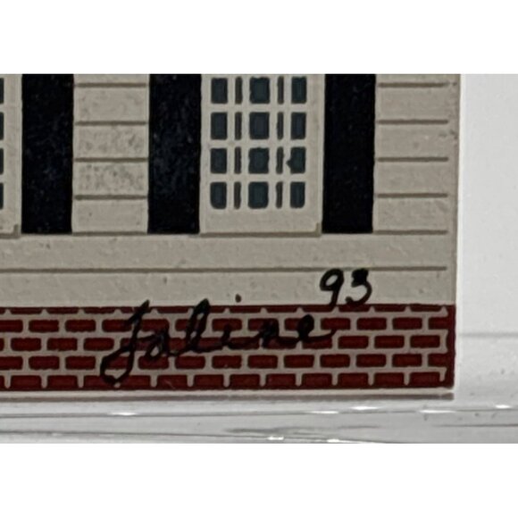 The Cats Meow 1993 Raleigh Tavern Williamsburg Series Decorative Wooden Shelf Si - Picture 4 of 4